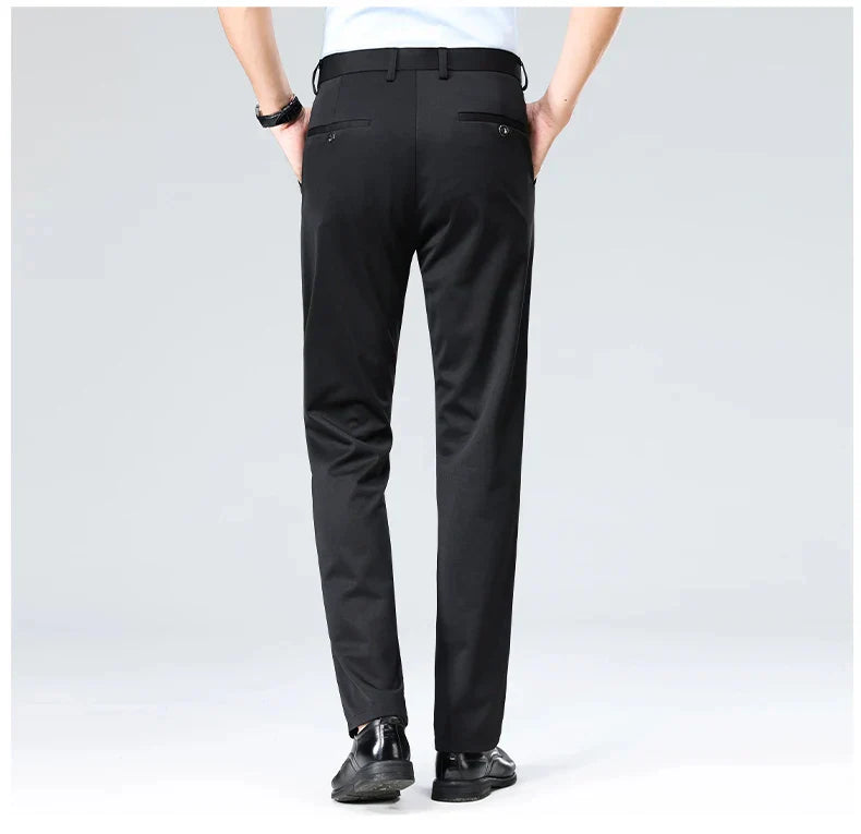 (COMPRE 1 LEVE 2) Calça Social Traço Fino + Cinto Social Couro