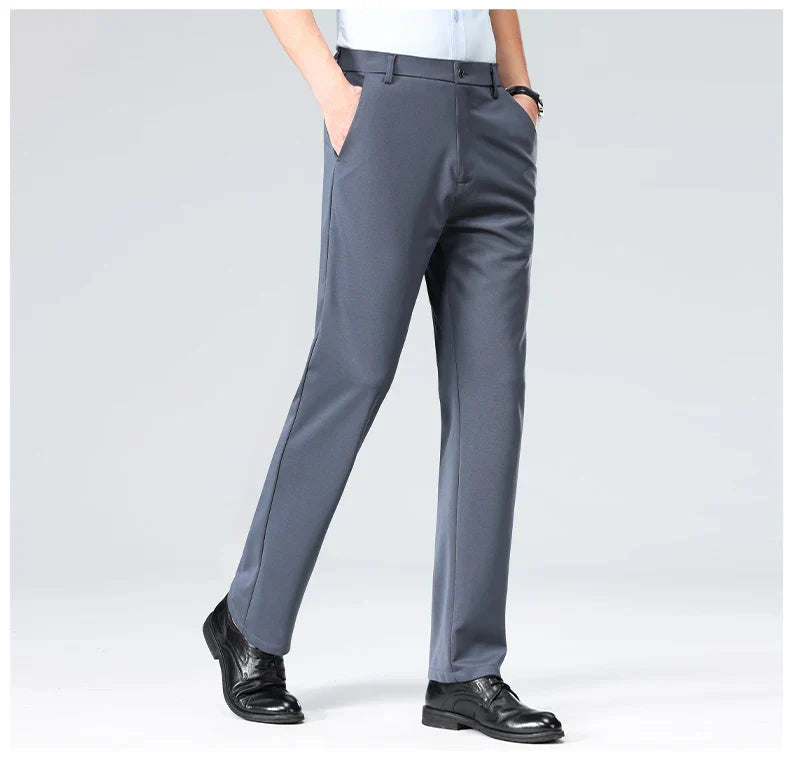 (COMPRE 1 LEVE 2) Calça Social Traço Fino + Cinto Social Couro