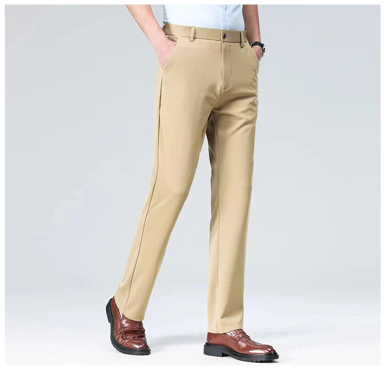 (COMPRE 1 LEVE 2) Calça Social Traço Fino + Cinto Social Couro