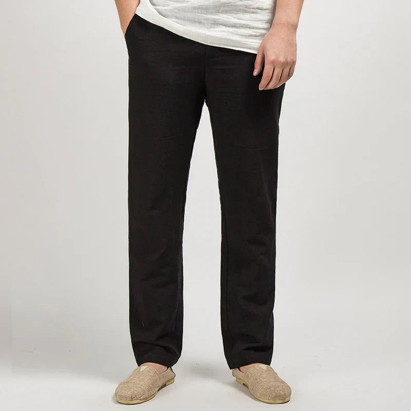 Pantalon droit en lin COMO